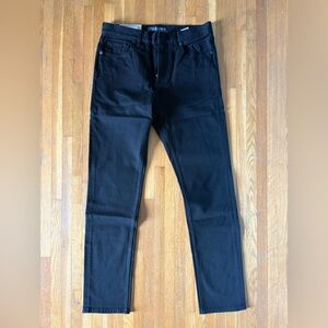 Everlane Men's THE SLIM 4-WAY STRETCH ORGANIC JEAN-Black 33x34